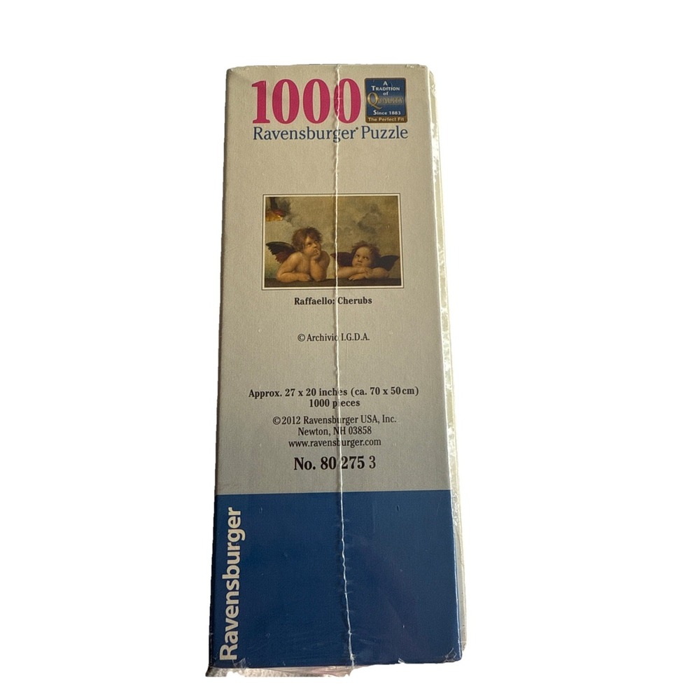 Ravensburger 1000 Piece Jigsaw Puzzle‎ Raffaello Cherubs 27"x20" Sealed New - Picture 4 of 4
